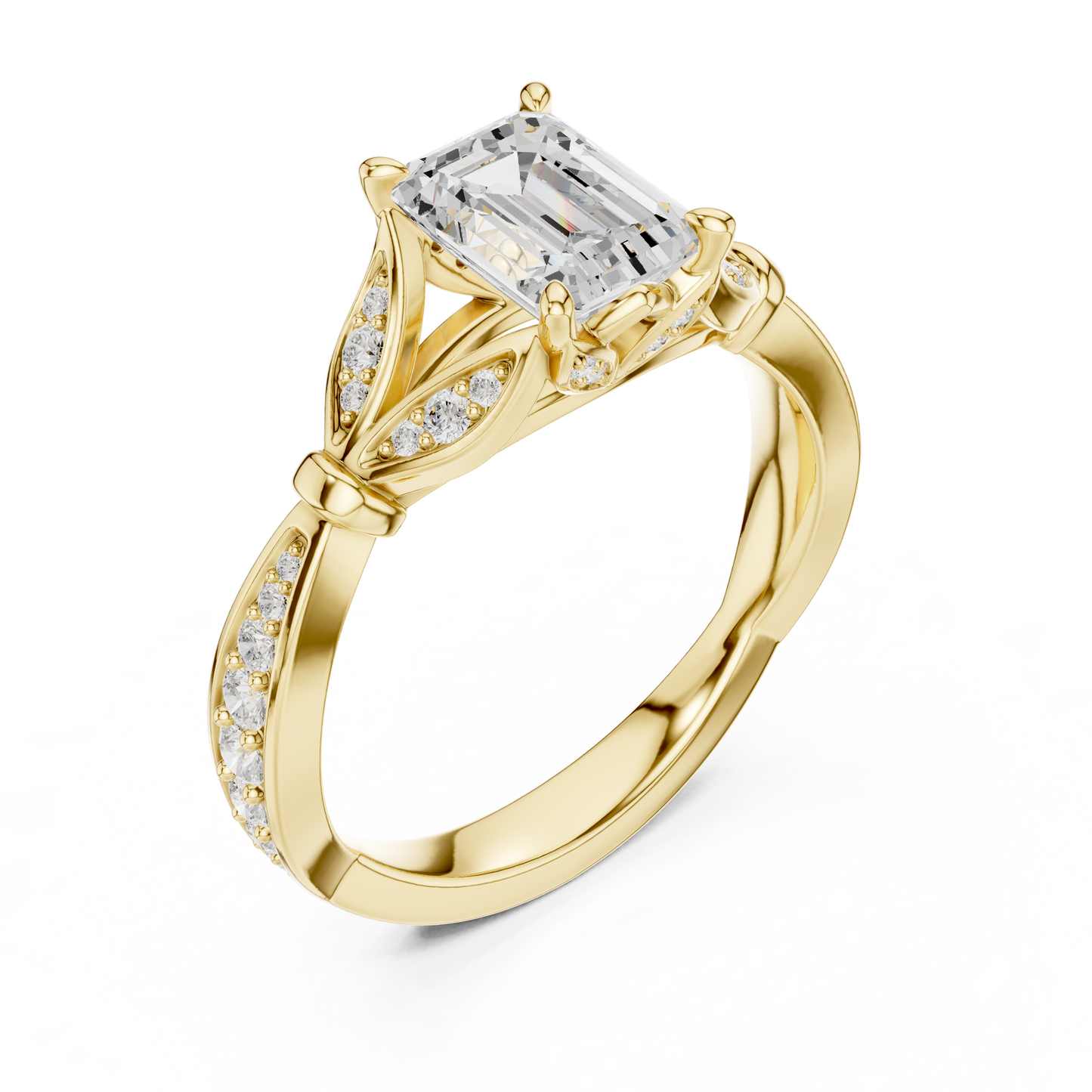 Mixed Shape Lab Grown Diamond Halo Ring