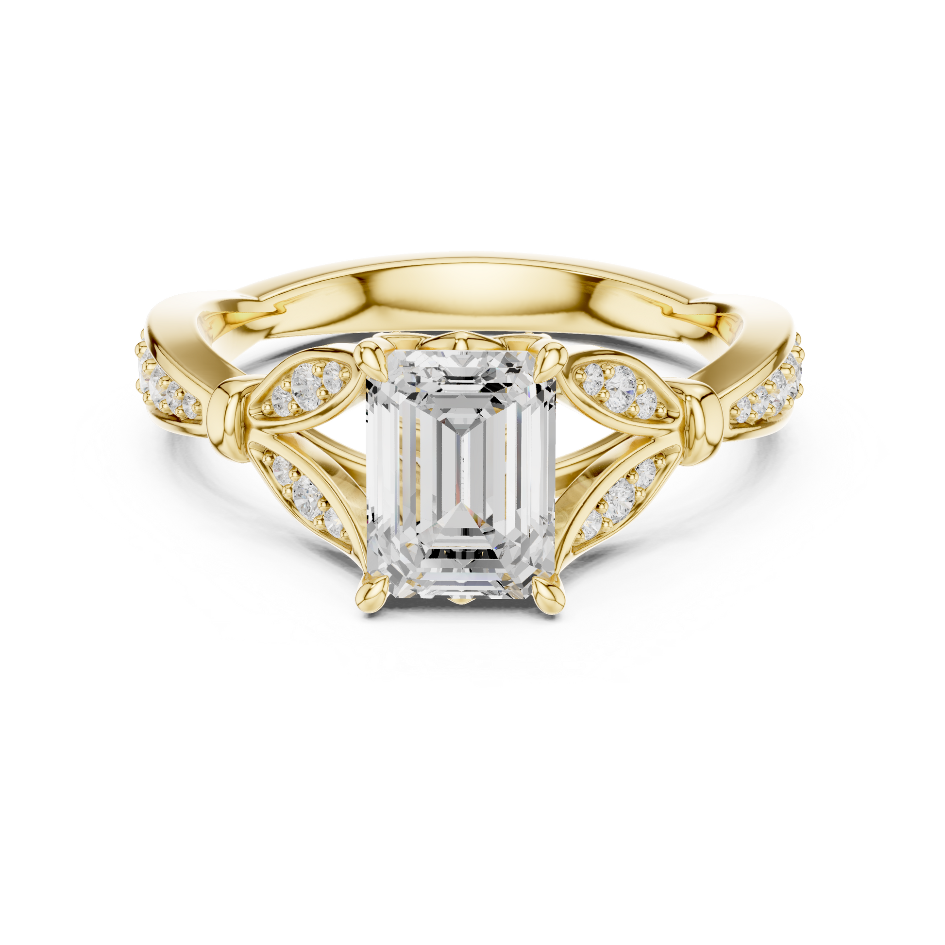 Mixed Shape Lab Grown Diamond Halo Ring