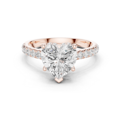 Round Halo Lab Grown Diamond Ring