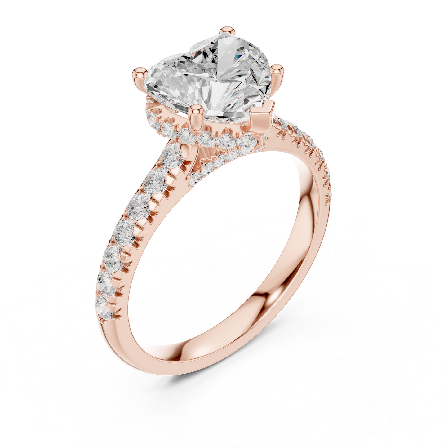 Round Halo Lab Grown Diamond Ring