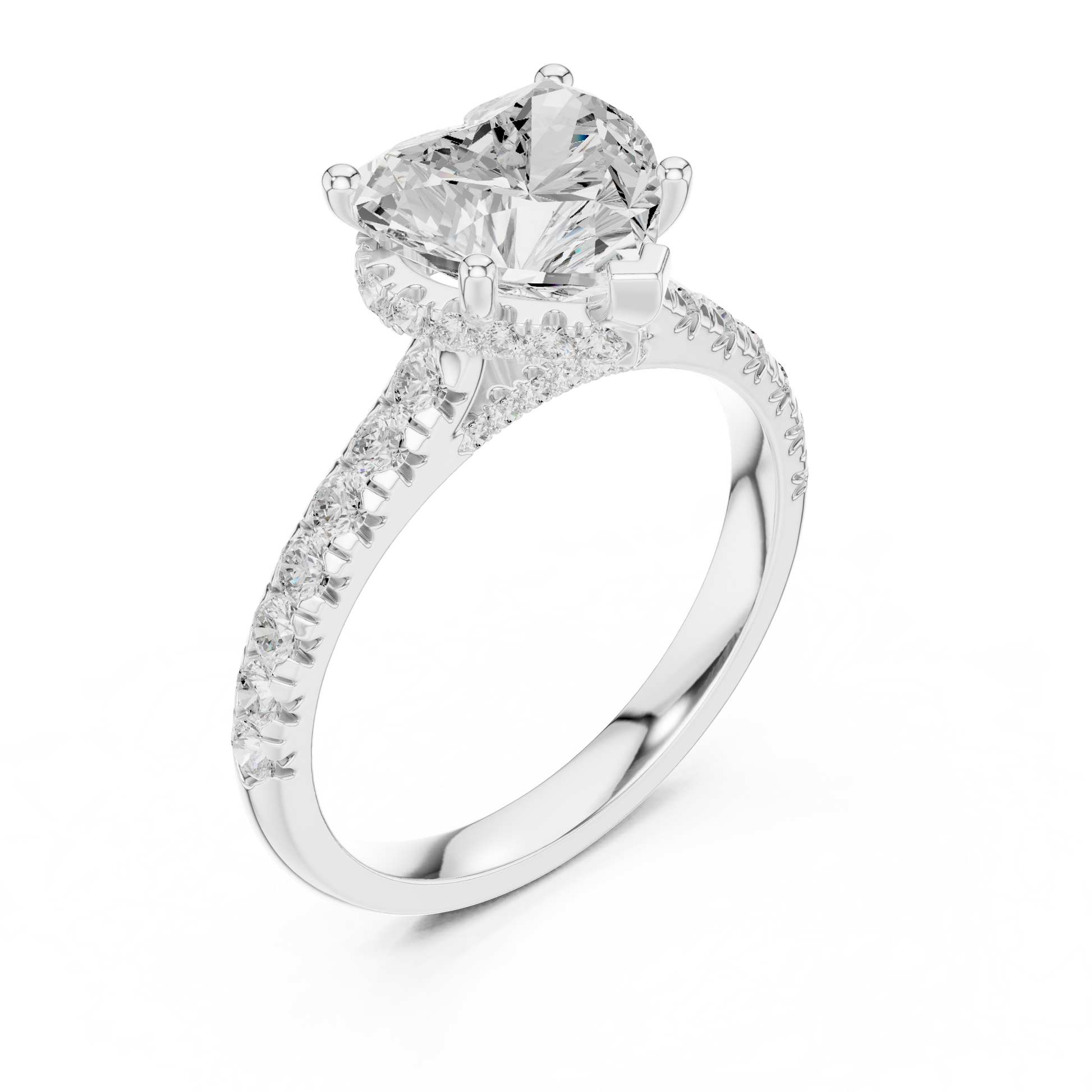 Round Halo Lab Grown Diamond Ring