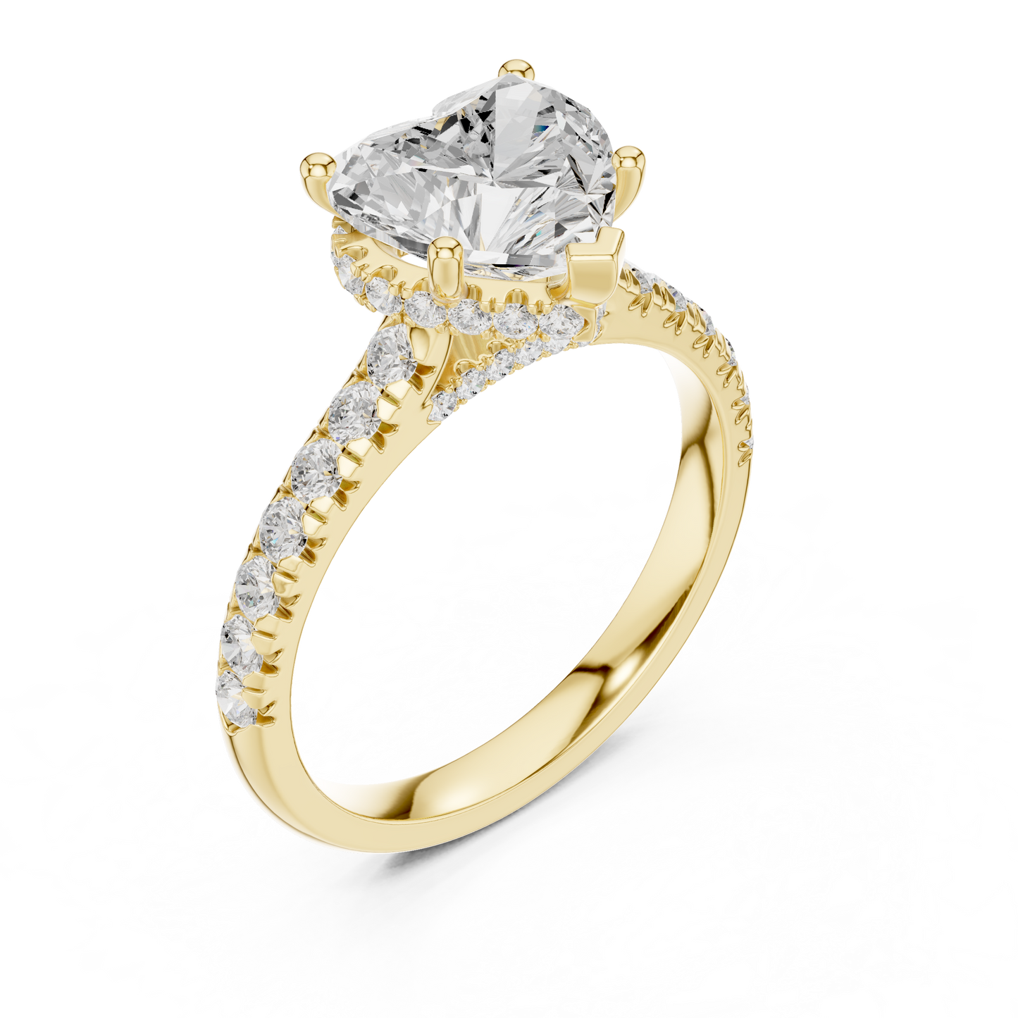 Round Halo Lab Grown Diamond Ring