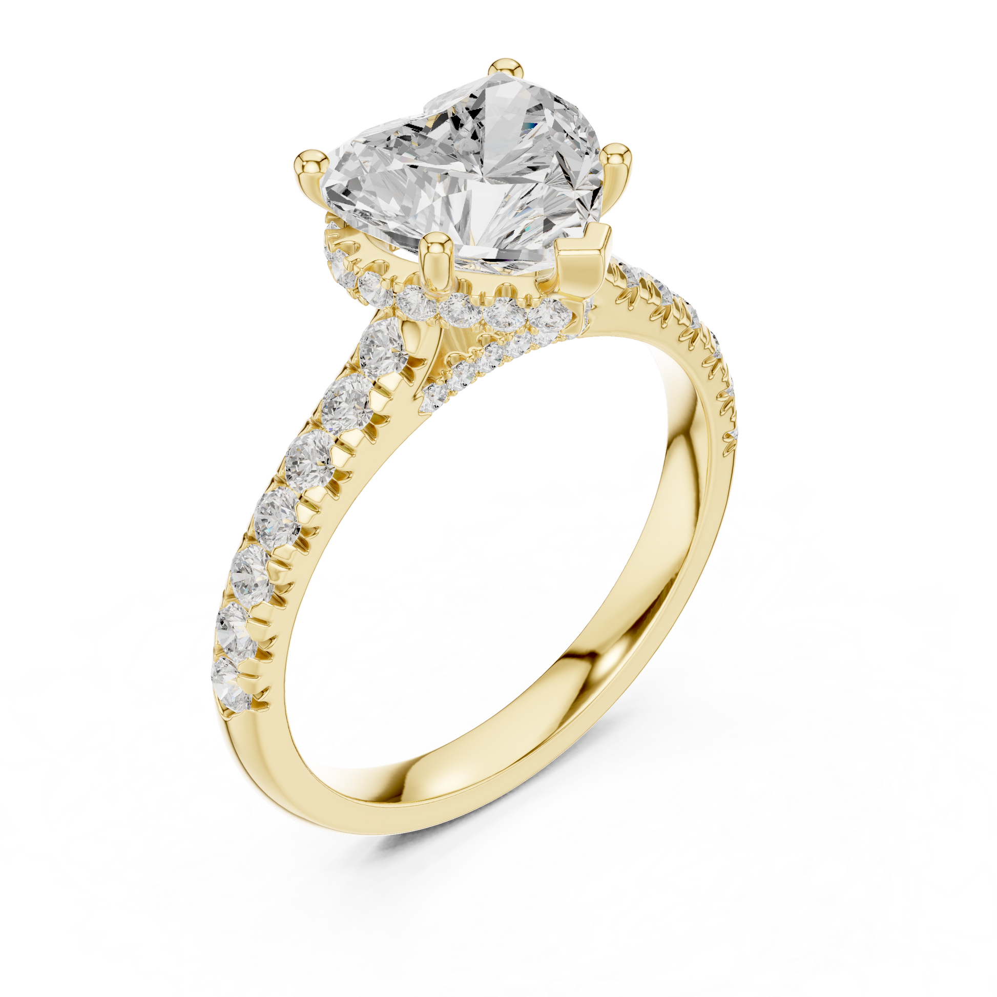 Round Halo Lab Grown Diamond Ring