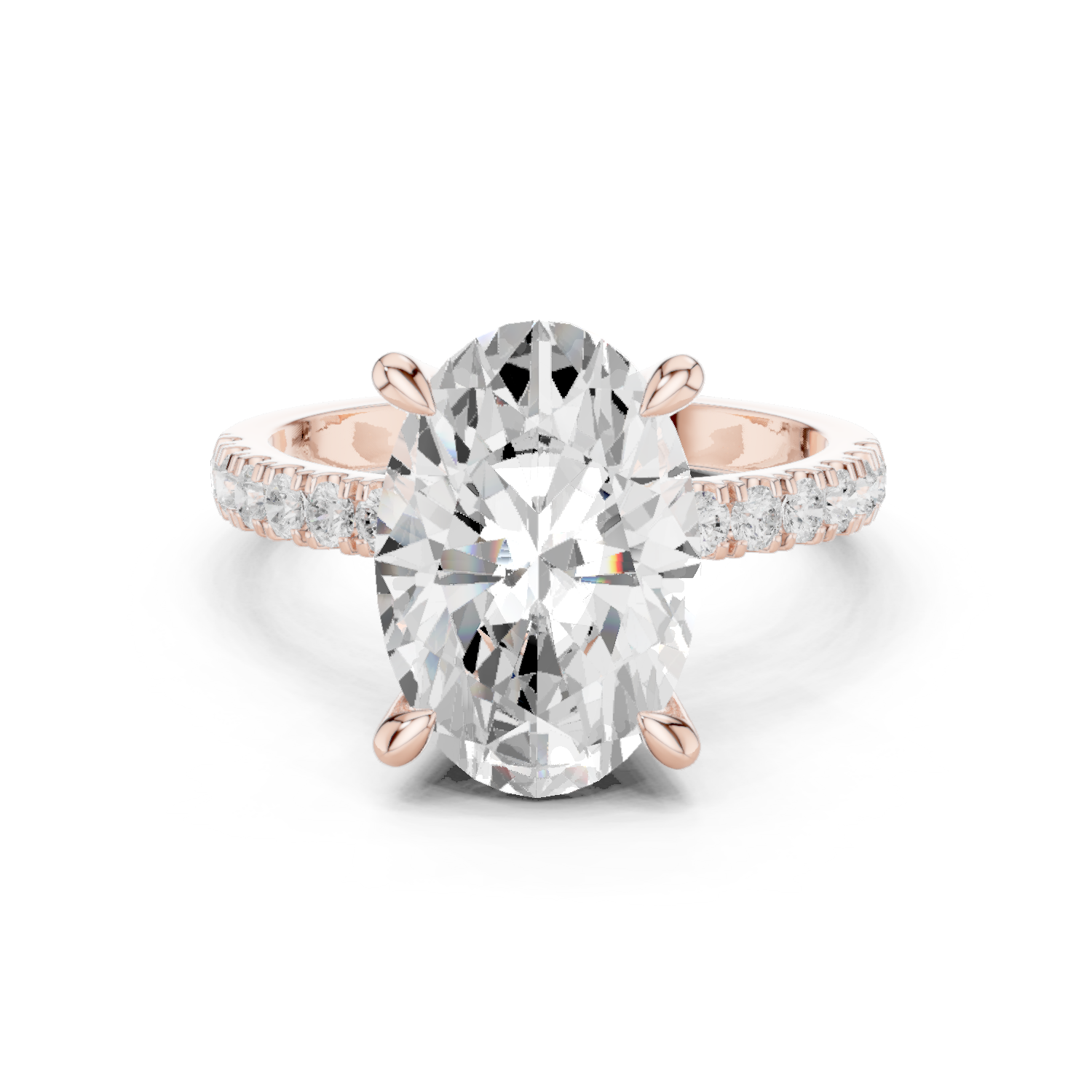 Round Halo Lab Grown Diamond Ring