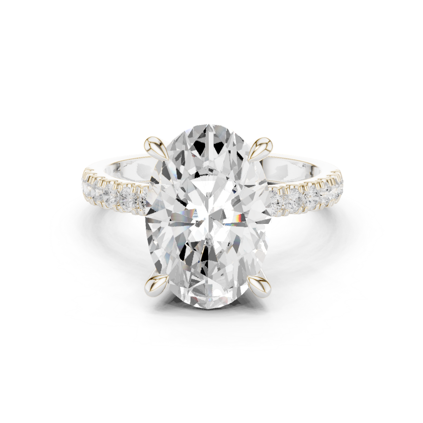 Round Halo Lab Grown Diamond Ring