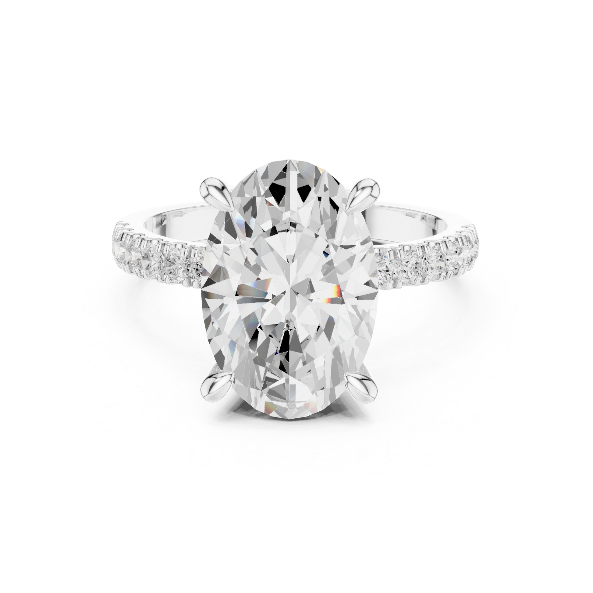 Round Halo Lab Grown Diamond Ring