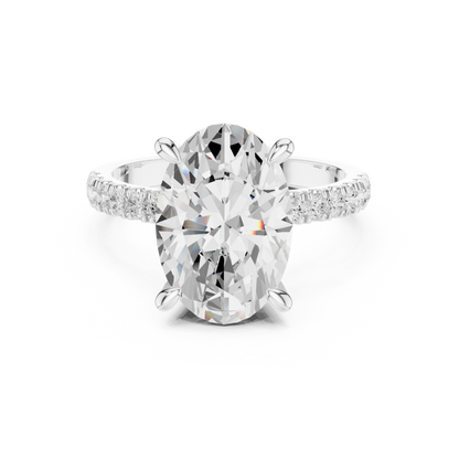 Round Halo Lab Grown Diamond Ring