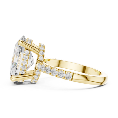 Round Halo Lab Grown Diamond Ring