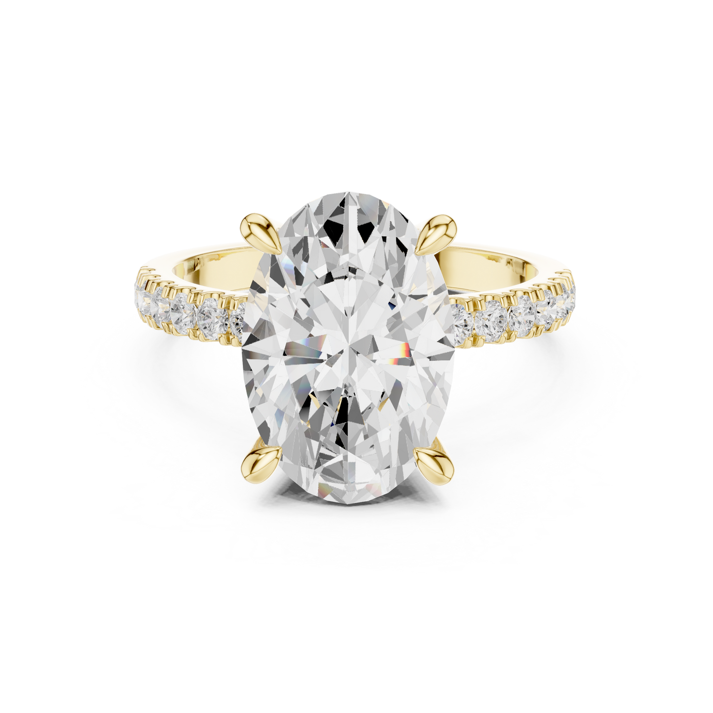 Round Halo Lab Grown Diamond Ring