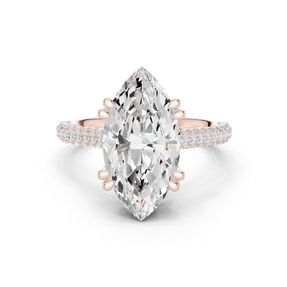 Mixed Shape Lab Grown Diamond Halo Ring