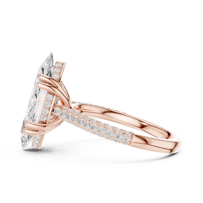 Mixed Shape Lab Grown Diamond Halo Ring