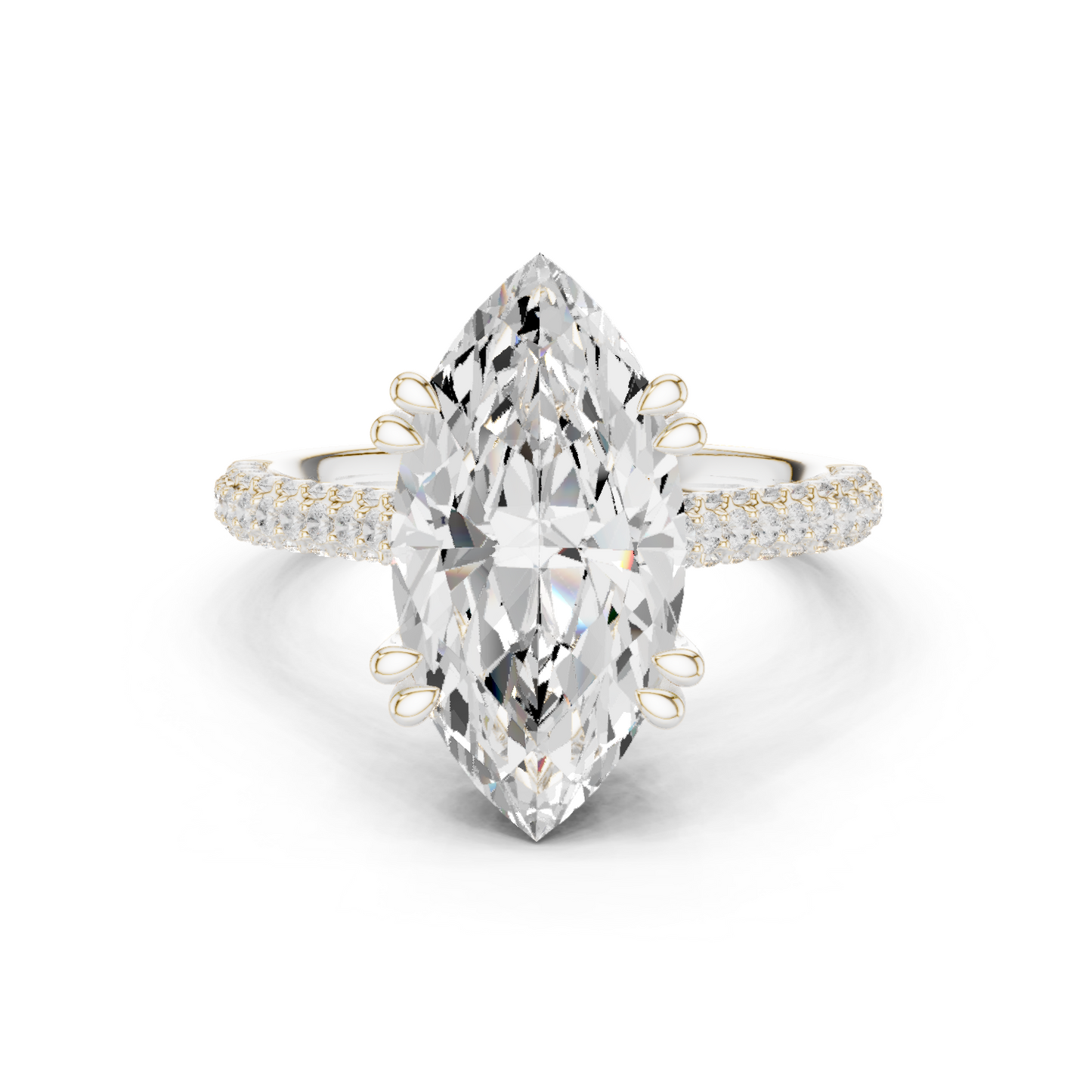 Mixed Shape Lab Grown Diamond Halo Ring