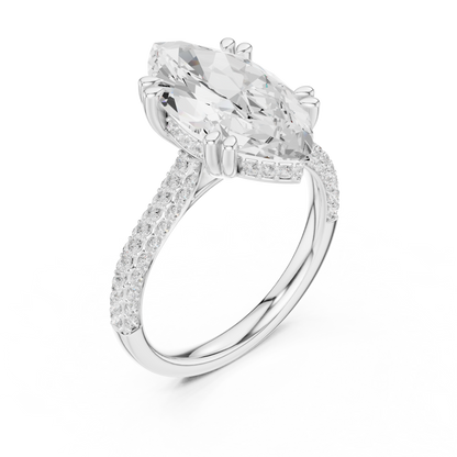 Mixed Shape Lab Grown Diamond Halo Ring