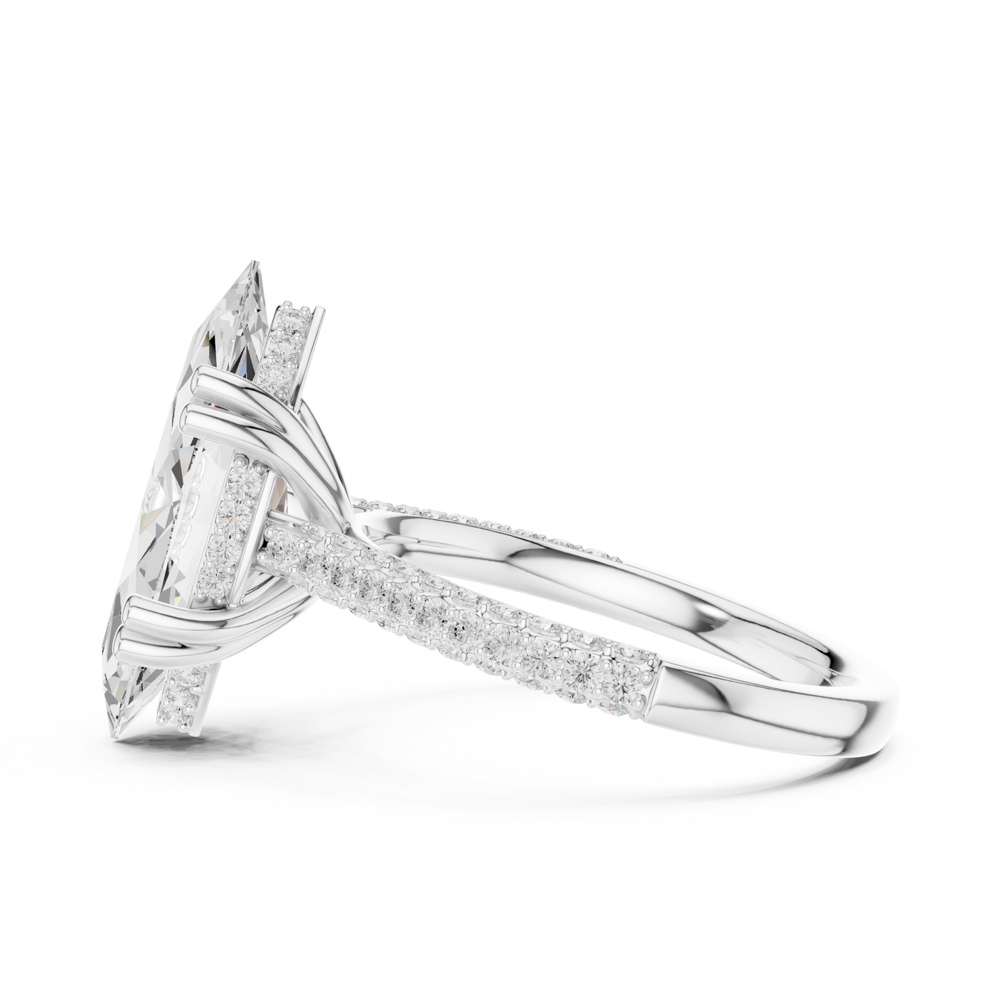 Mixed Shape Lab Grown Diamond Halo Ring