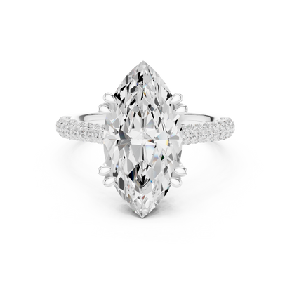 Mixed Shape Lab Grown Diamond Halo Ring