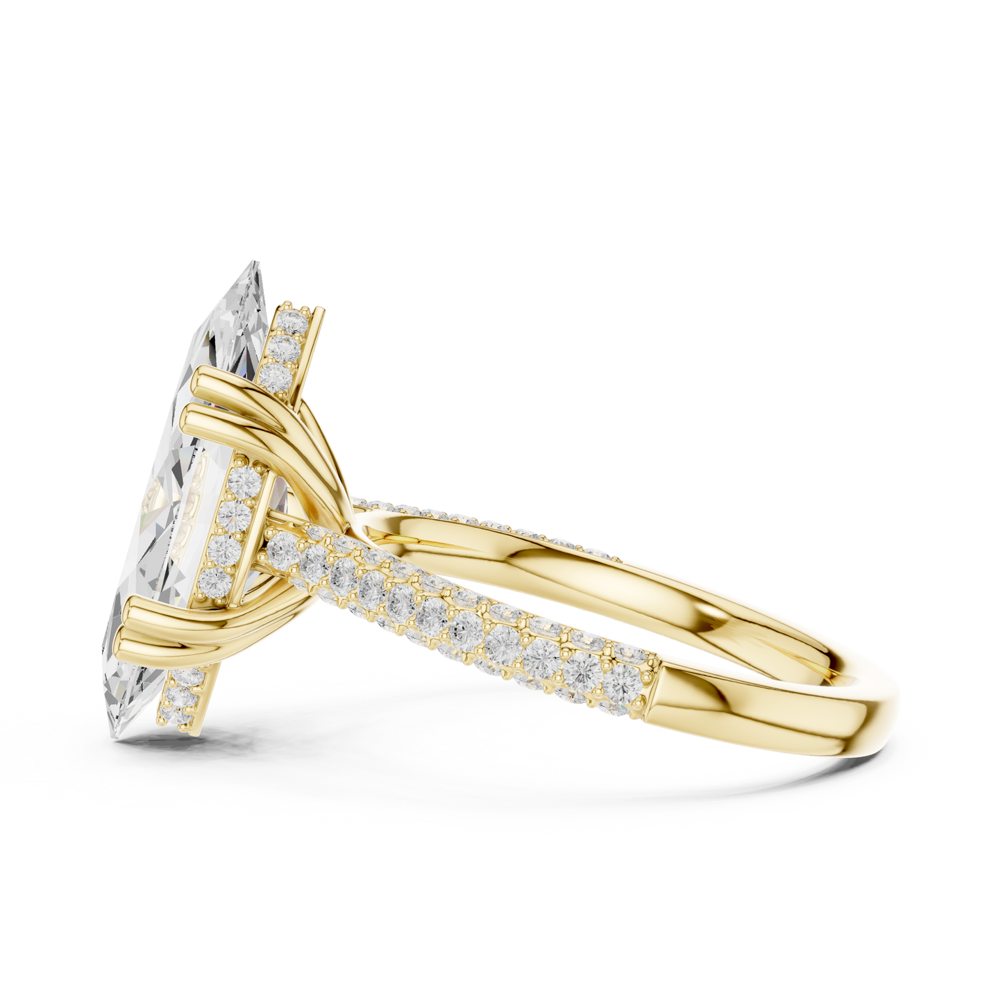 Mixed Shape Lab Grown Diamond Halo Ring
