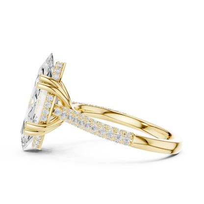 Mixed Shape Lab Grown Diamond Halo Ring
