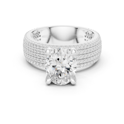 Round Halo Lab Grown Diamond Ring