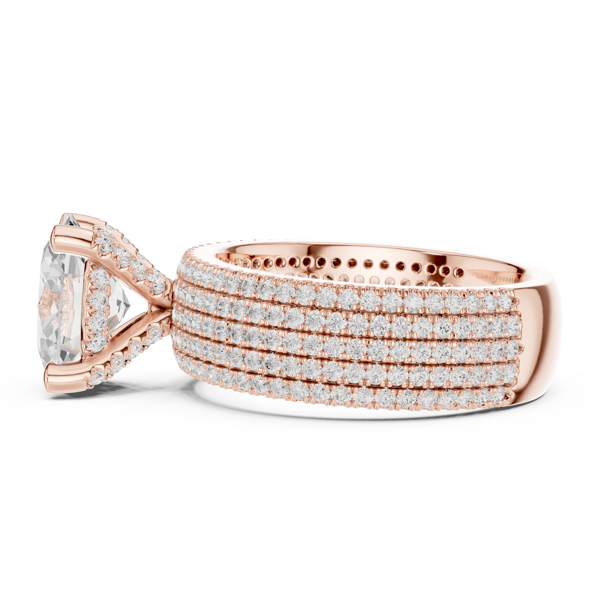 Round Halo Lab Grown Diamond Ring