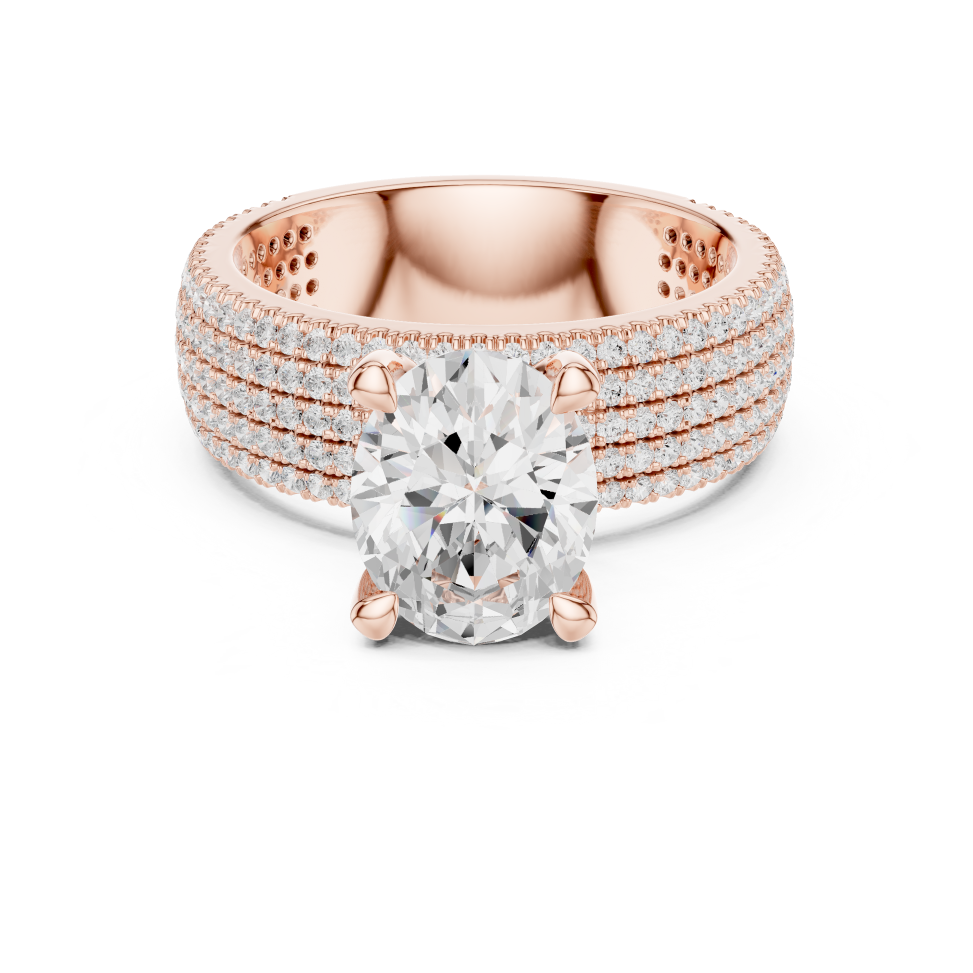 Round Halo Lab Grown Diamond Ring