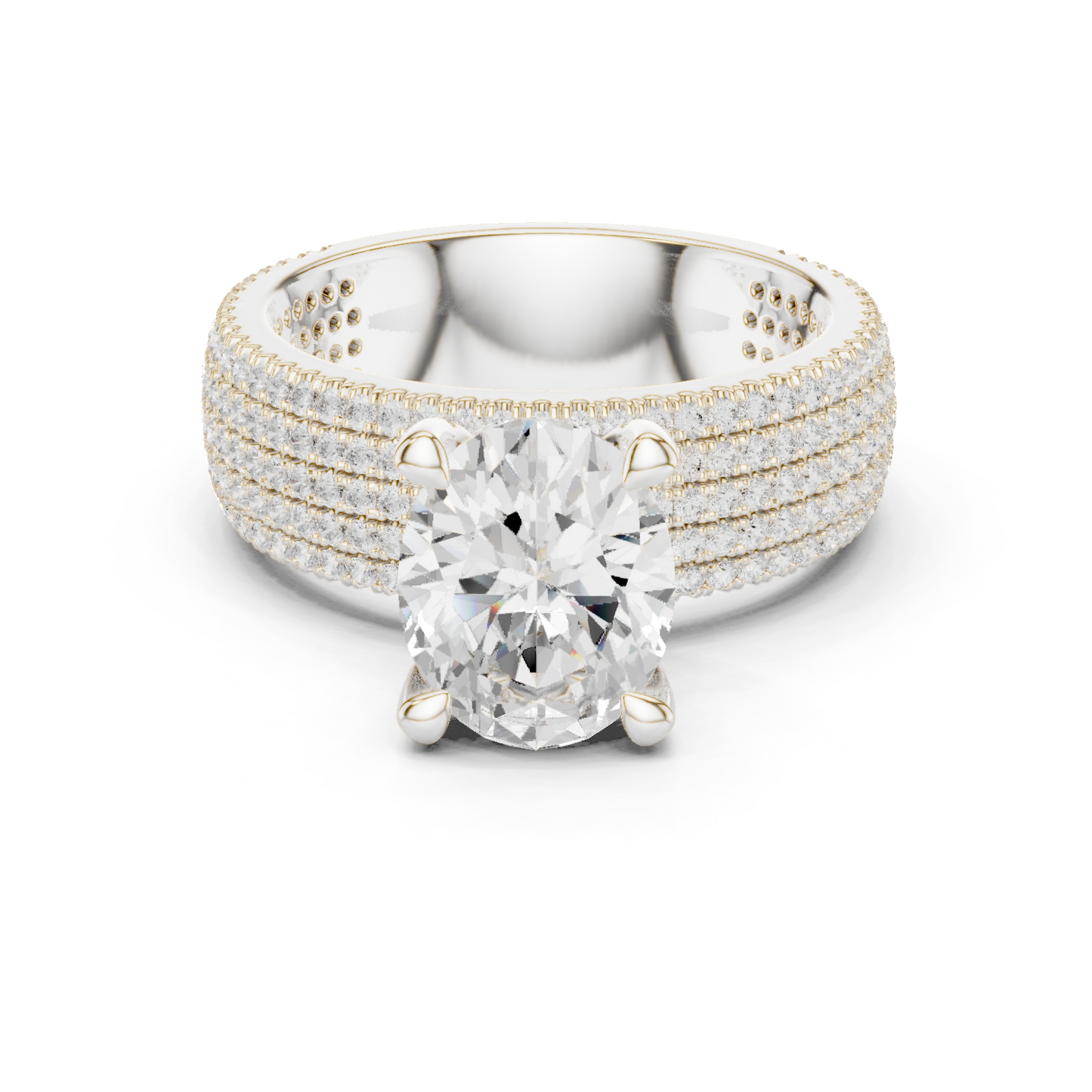 Round Halo Lab Grown Diamond Ring