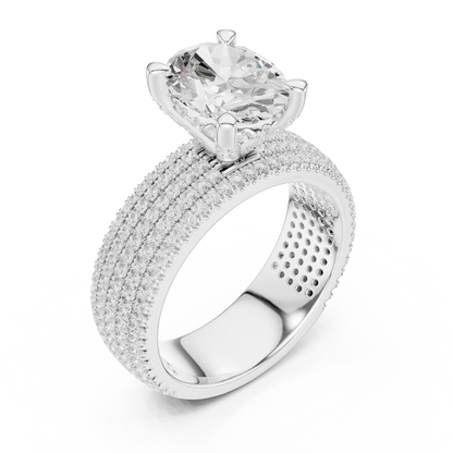 Round Halo Lab Grown Diamond Ring