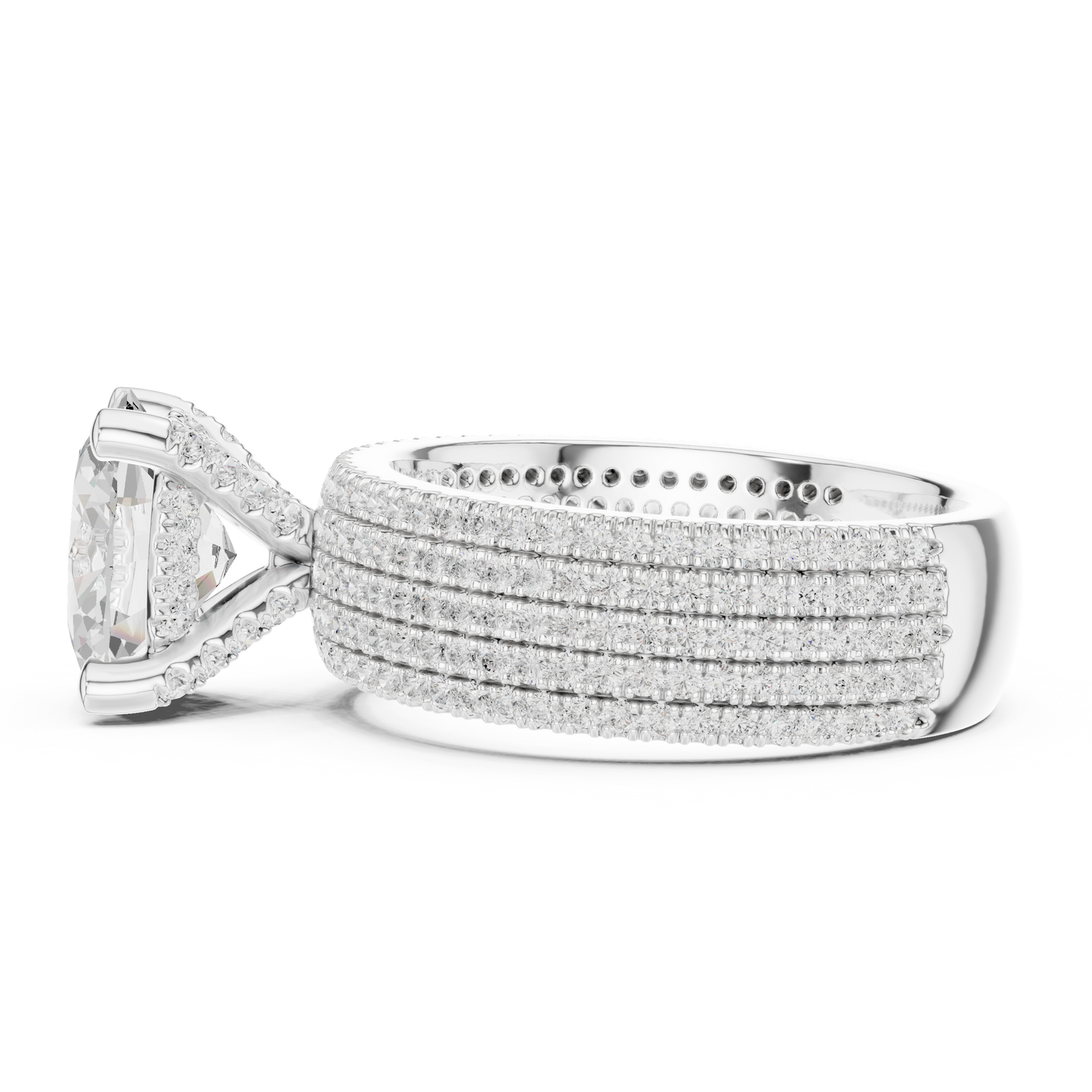 Round Halo Lab Grown Diamond Ring