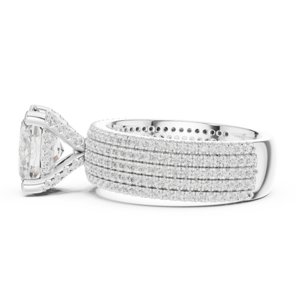 Round Halo Lab Grown Diamond Ring