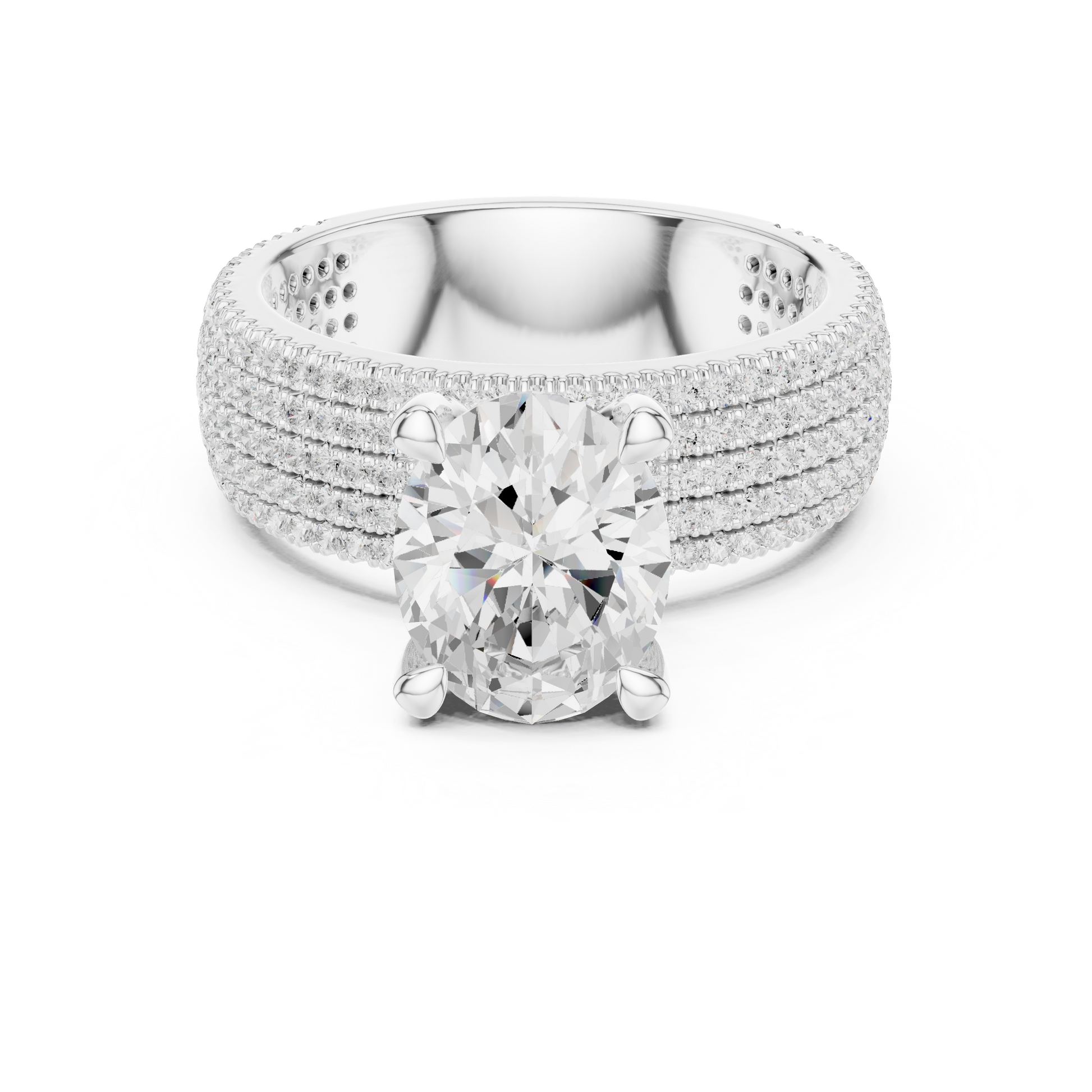 Round Halo Lab Grown Diamond Ring