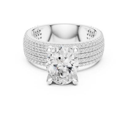 Round Halo Lab Grown Diamond Ring