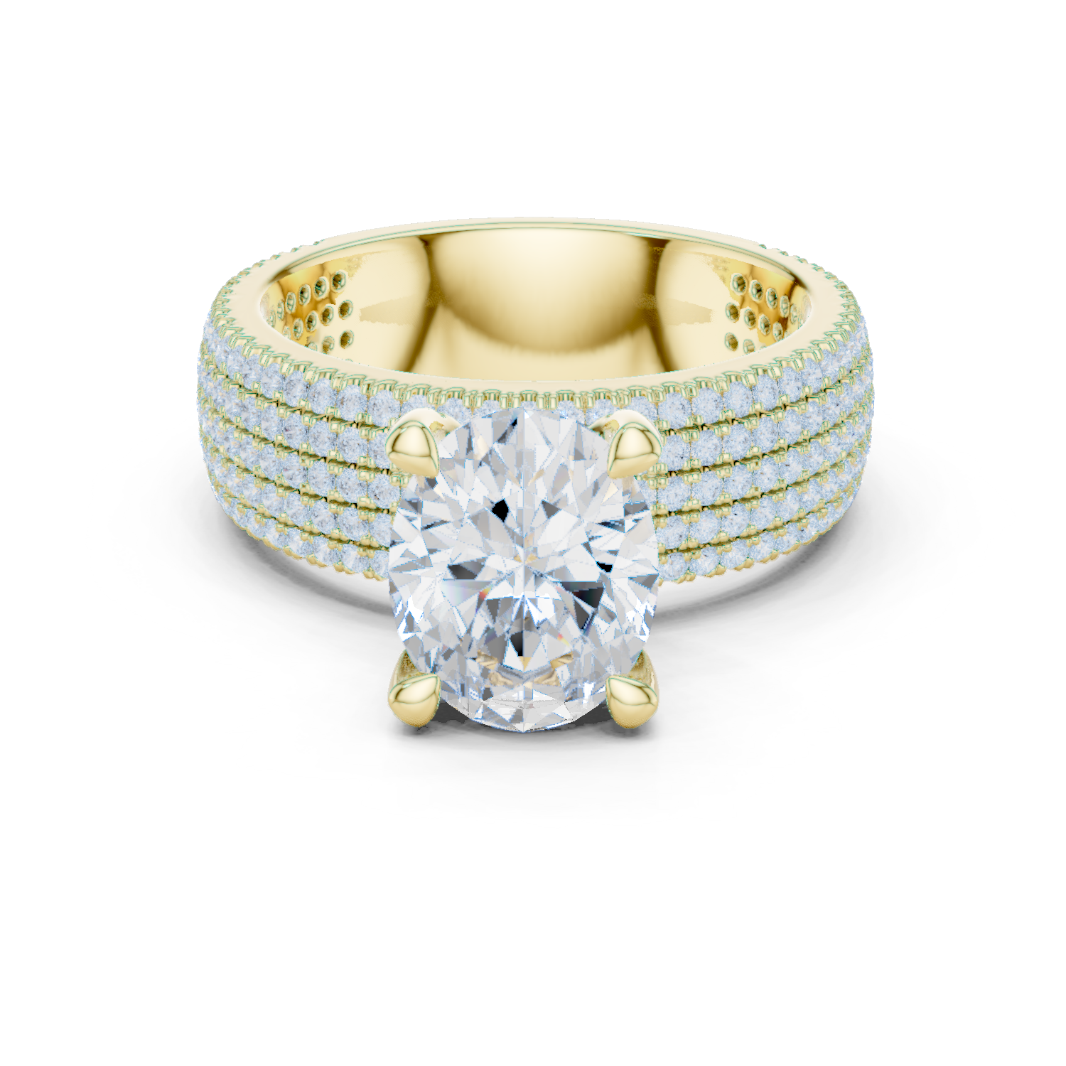 Round Halo Lab Grown Diamond Ring