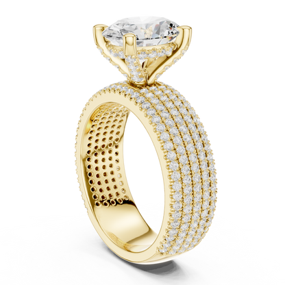 Round Halo Lab Grown Diamond Ring