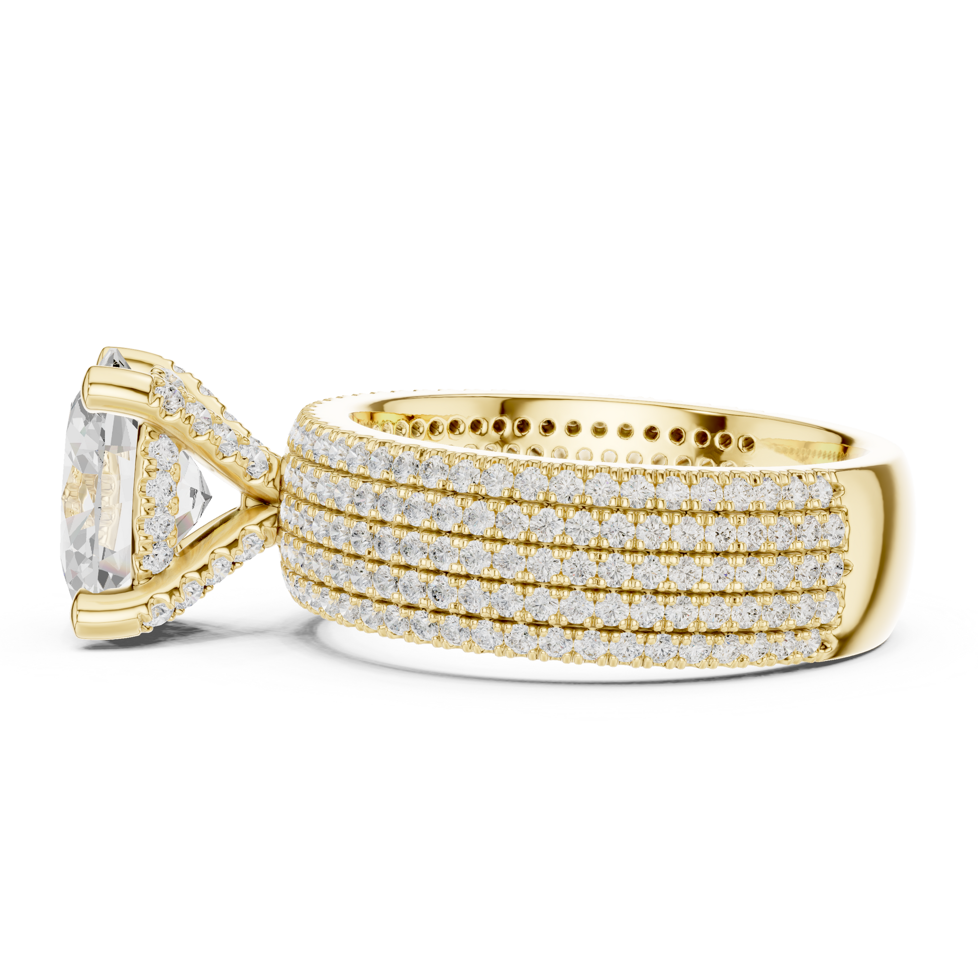 Round Halo Lab Grown Diamond Ring
