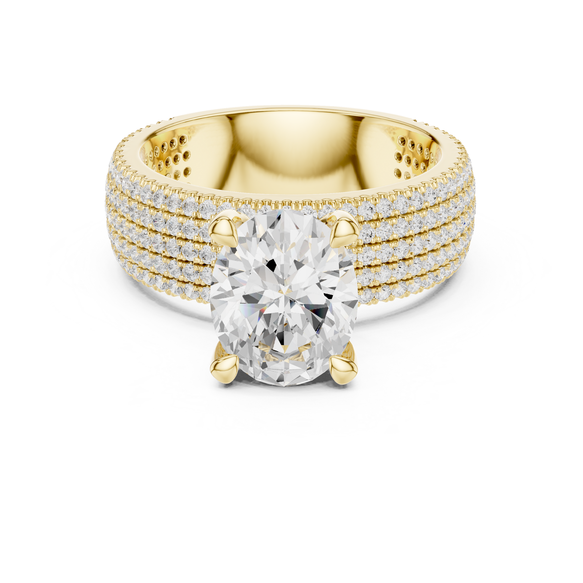 Round Halo Lab Grown Diamond Ring