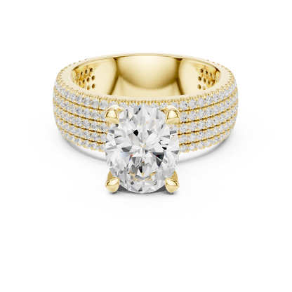 Round Halo Lab Grown Diamond Ring