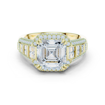 Mixed Shape Lab Grown Diamond Halo Ring