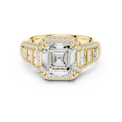 Mixed Shape Lab Grown Diamond Halo Ring