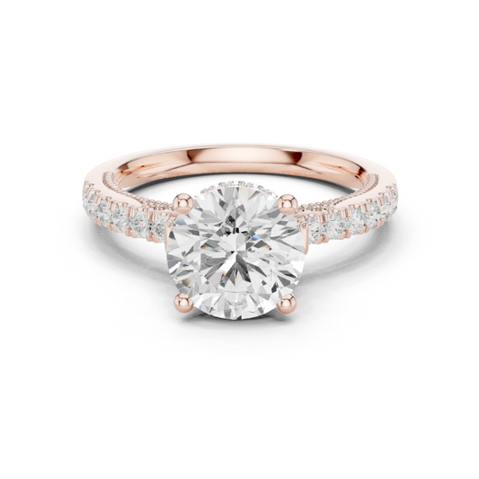Mixed Shape Lab Grown Diamond Halo Ring