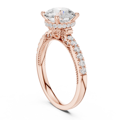 Mixed Shape Lab Grown Diamond Halo Ring