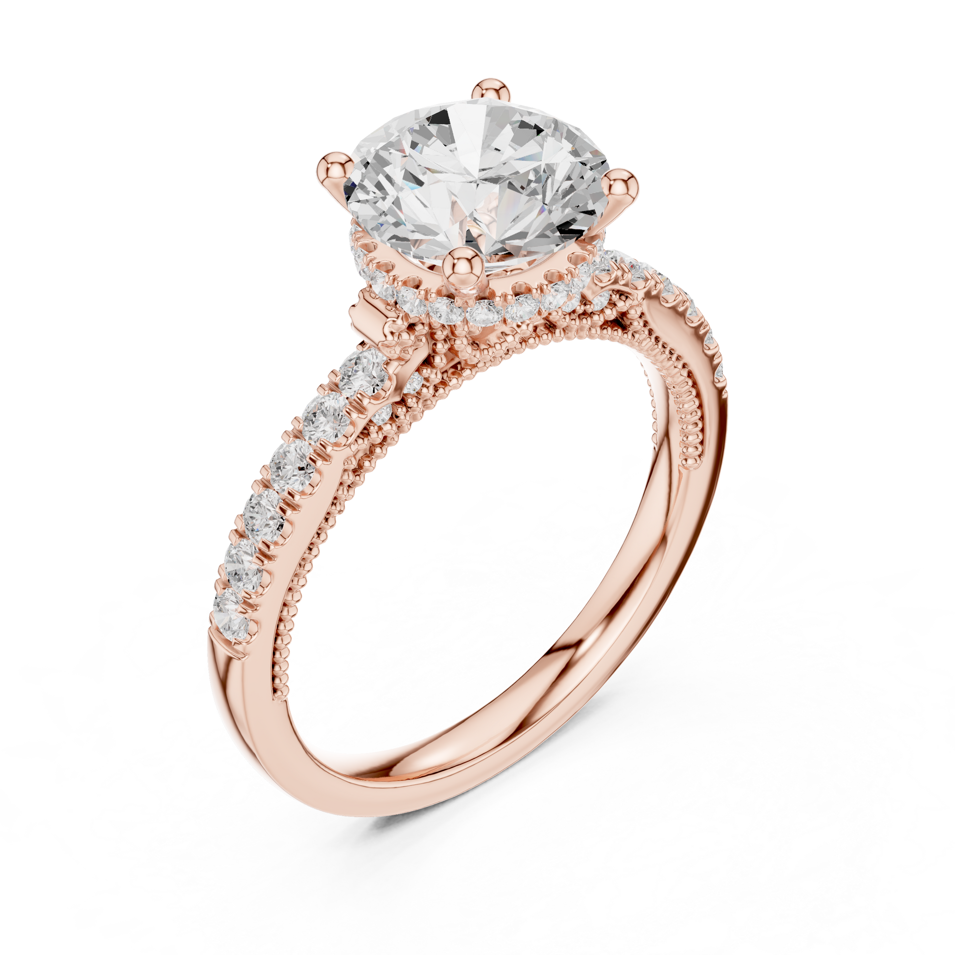 Mixed Shape Lab Grown Diamond Halo Ring