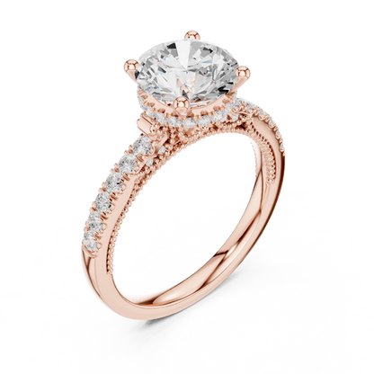 Mixed Shape Lab Grown Diamond Halo Ring