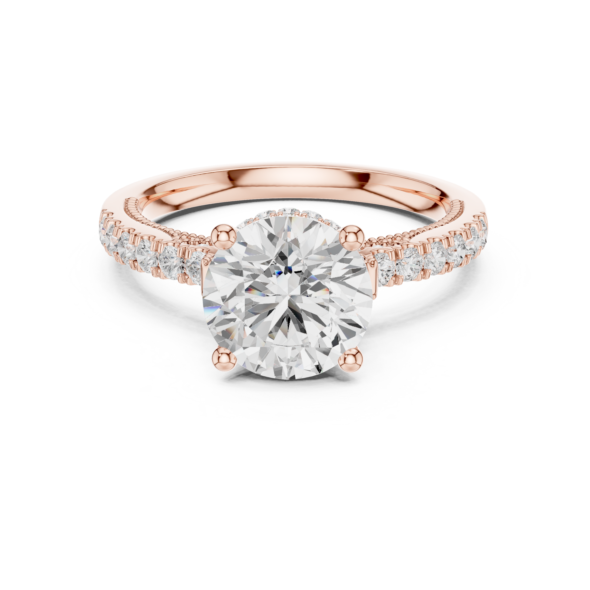 Mixed Shape Lab Grown Diamond Halo Ring