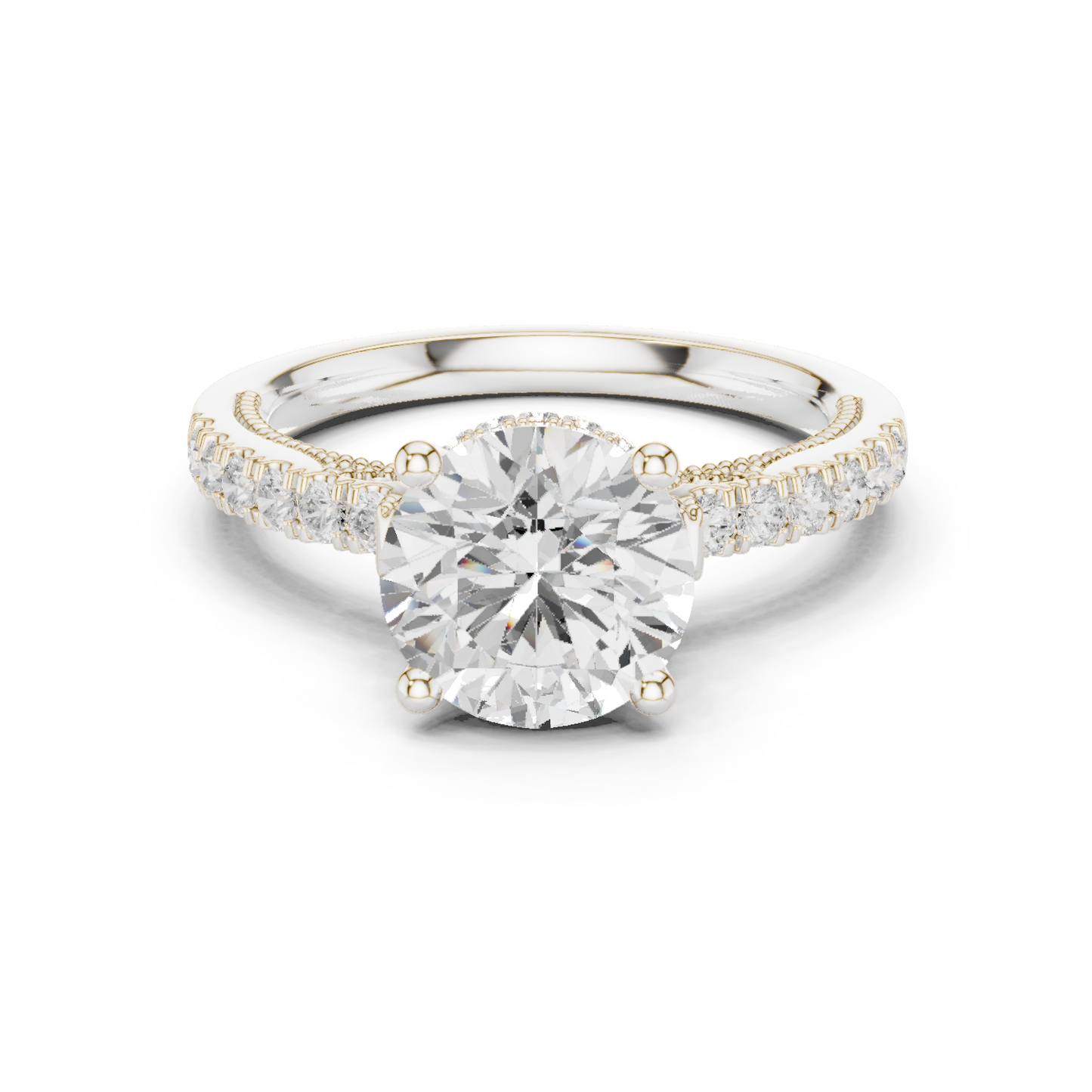 Mixed Shape Lab Grown Diamond Halo Ring