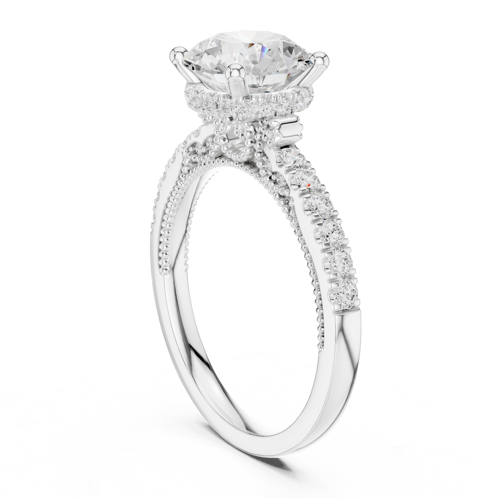 Mixed Shape Lab Grown Diamond Halo Ring