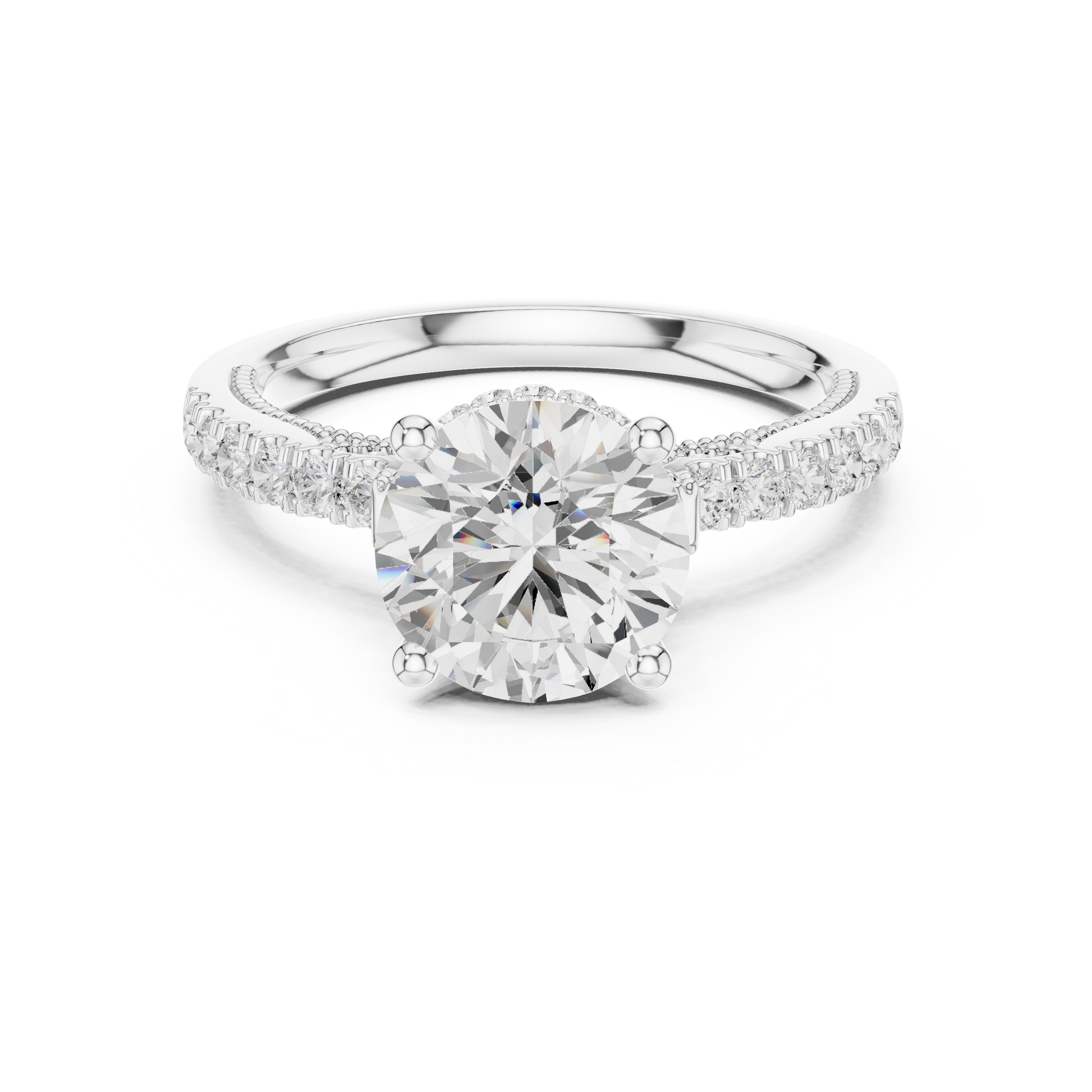 Mixed Shape Lab Grown Diamond Halo Ring