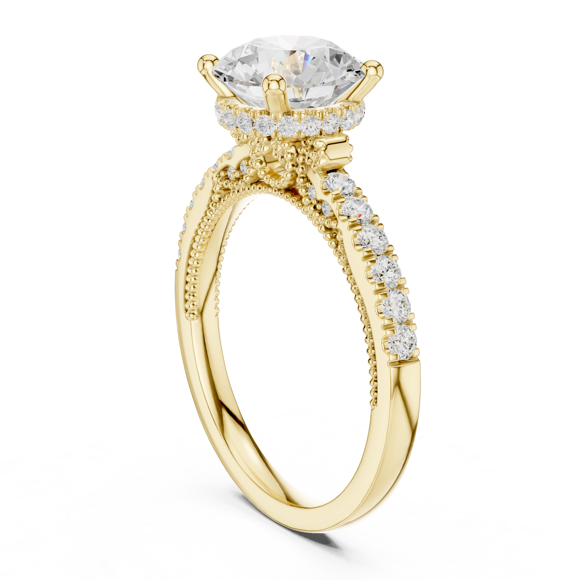 Mixed Shape Lab Grown Diamond Halo Ring