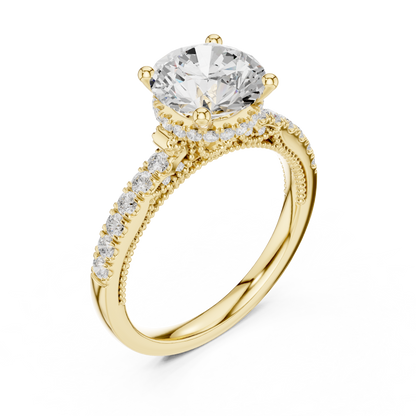 Mixed Shape Lab Grown Diamond Halo Ring