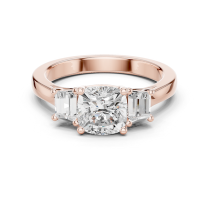 Mixed Shape Lab Grown Diamond Halo Ring
