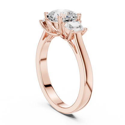 Mixed Shape Lab Grown Diamond Halo Ring