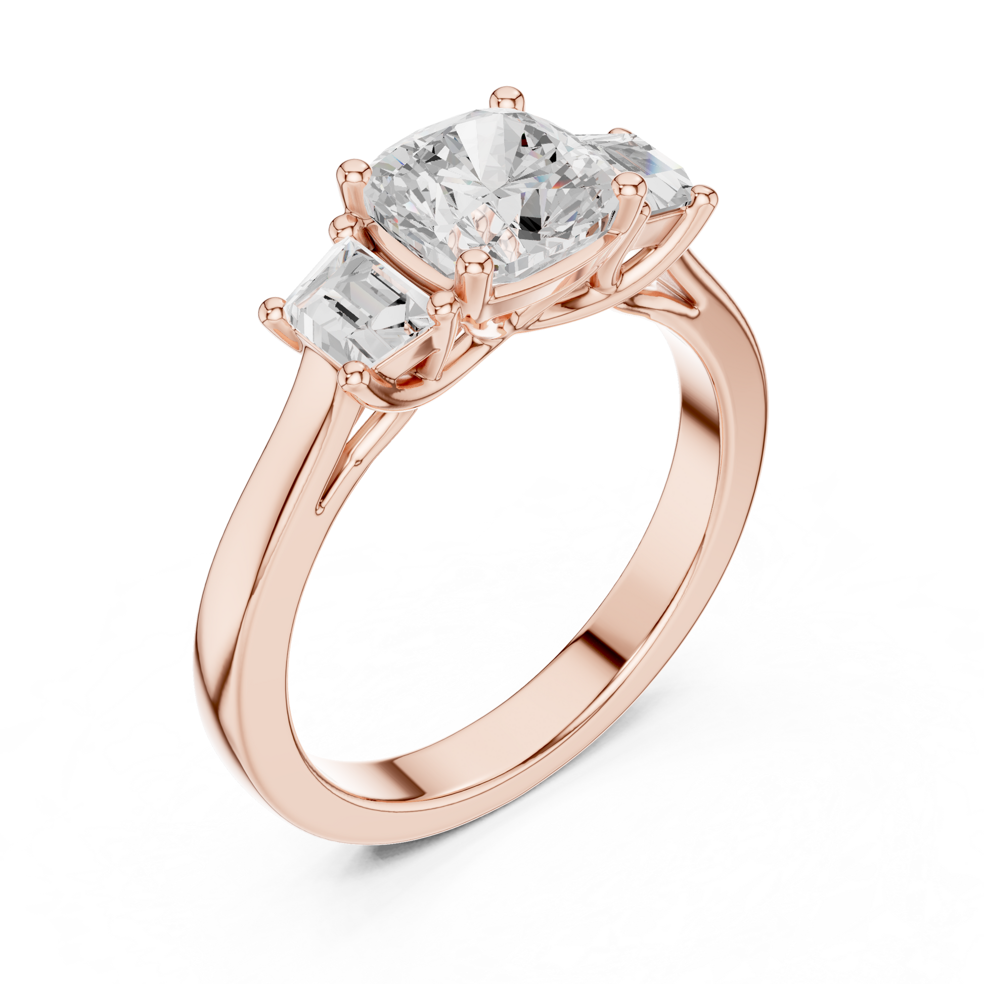 Mixed Shape Lab Grown Diamond Halo Ring